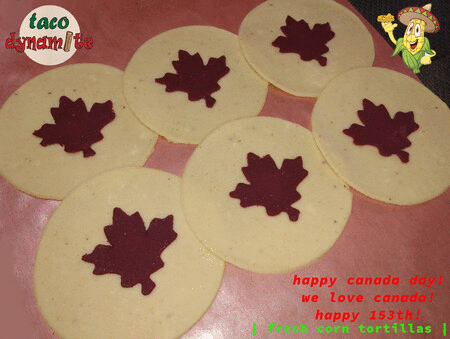 Canadian | fresh corn tortillas |